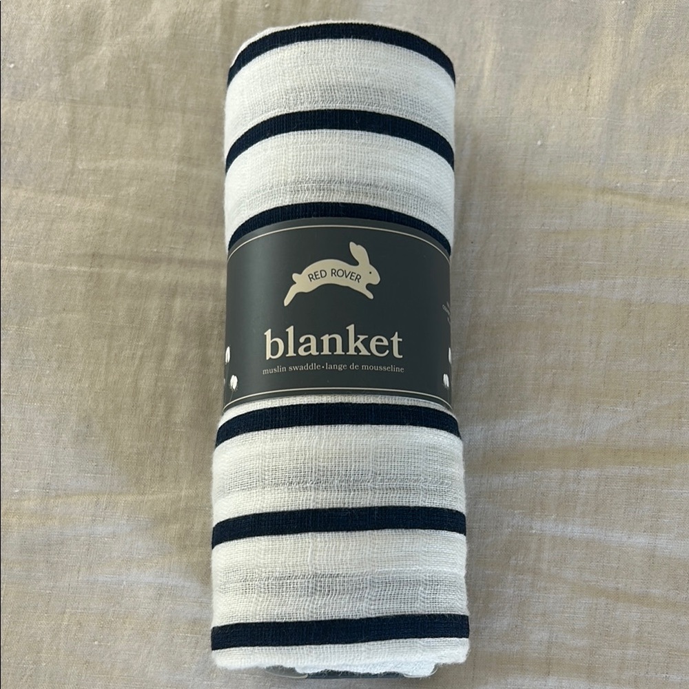 Red Rover Striped Blanket